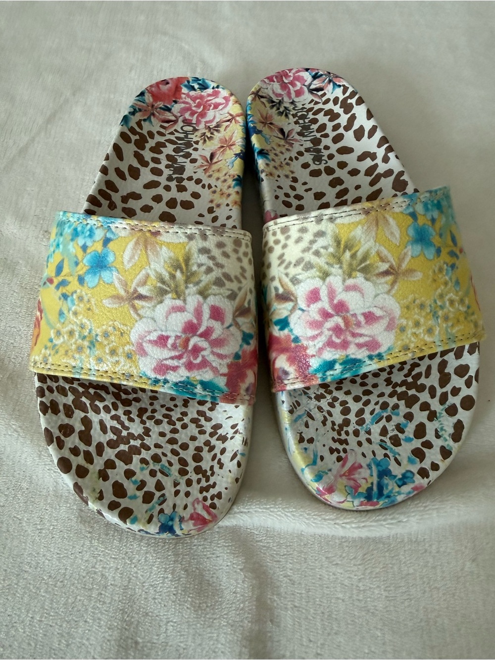 Johnny Was Wildflower Pool Slides Size 6